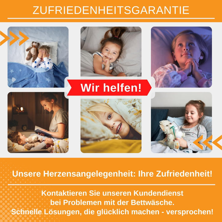 Aminata Kids Weltraum Bettwäsche Kinder 100X135 Cm 40X60 Cm - Kinderbettwäsche Weltall-Motiv - Jungen Rakete Baumwolle Reißverschluss Blau