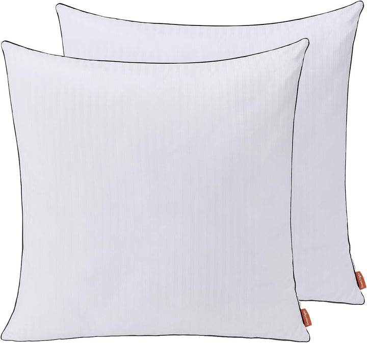 Pernă Sweetnight 80X80 Set de 2, pernă din microfibră 1300G, pernă moale și de susținere a gâtului pentru toate pozițiile de dormit, capac respirabil 100% bumbac, certificat Oeko-Tex