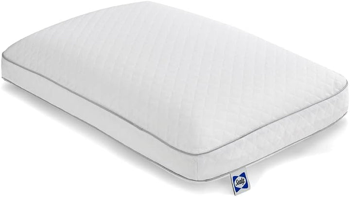 Pernă Sealy Essentials din spumă cu memorie, standard, albă, 2 bucăți