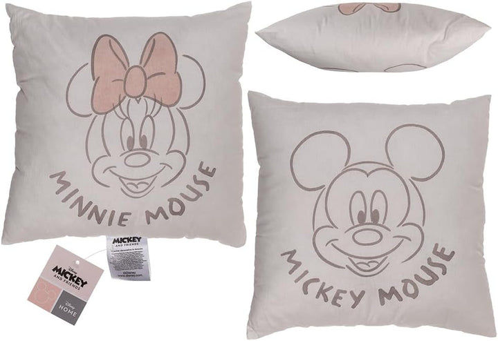 Pernă decorativă Out of the Blue, Disney, Minnie & Mickey 40 X 40 cm, capac: 100% bumbac, umplutură: 100% poliester