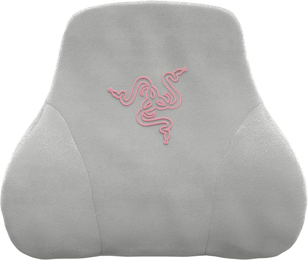 Razer Head Cushion - Pernă pentru gât și cap pentru scaune de jocuri (design ergonomic, spumă de memorie, acoperire moale de catifea neagră) Quartz